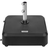 Commercial Umbrella Base with Wheels, Stainless Steel, 123 lbs