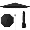 9ft Commercial Grade 5 Year No Fade Patio Umbrella, Tilt & Crank, Aluminum