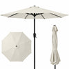 9ft Commercial Grade 5 Year No Fade Patio Umbrella, Tilt & Crank, Aluminum