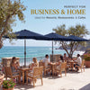 9ft Commercial Grade 5 Year No Fade Patio Umbrella, Tilt & Crank, Aluminum
