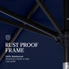 9ft Commercial Grade 5 Year No Fade Patio Umbrella, Tilt & Crank, Aluminum